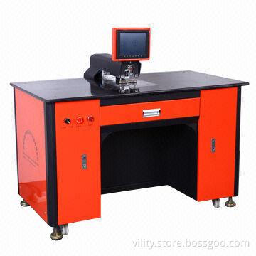 PET hole punching machine with pneumatic drive